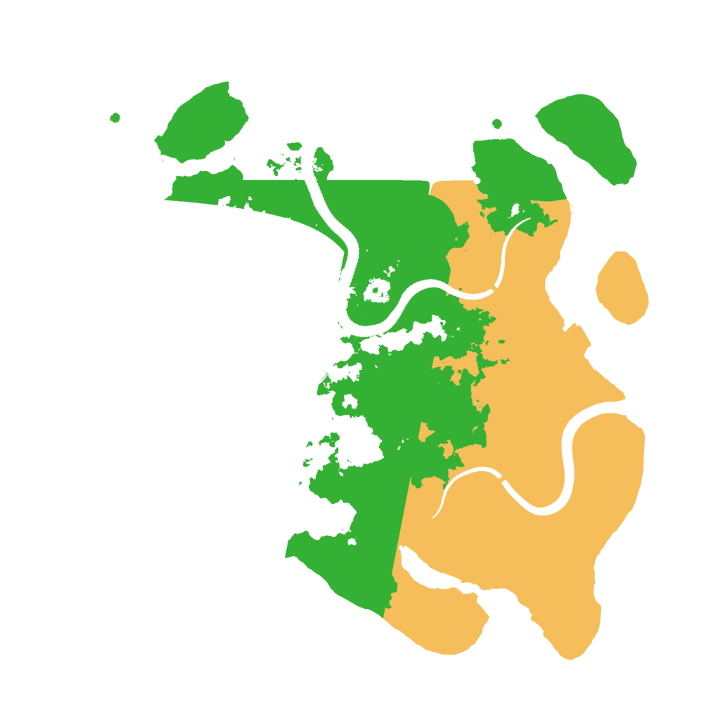 Biome Rust Map: Procedural Map, Size: 3000, Seed: 609461