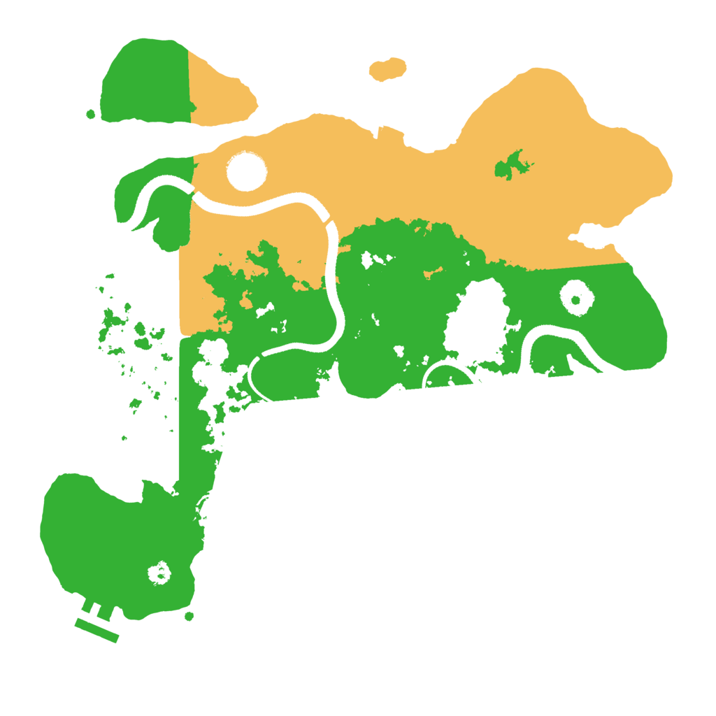 Biome Rust Map: Procedural Map, Size: 3200, Seed: 472313866