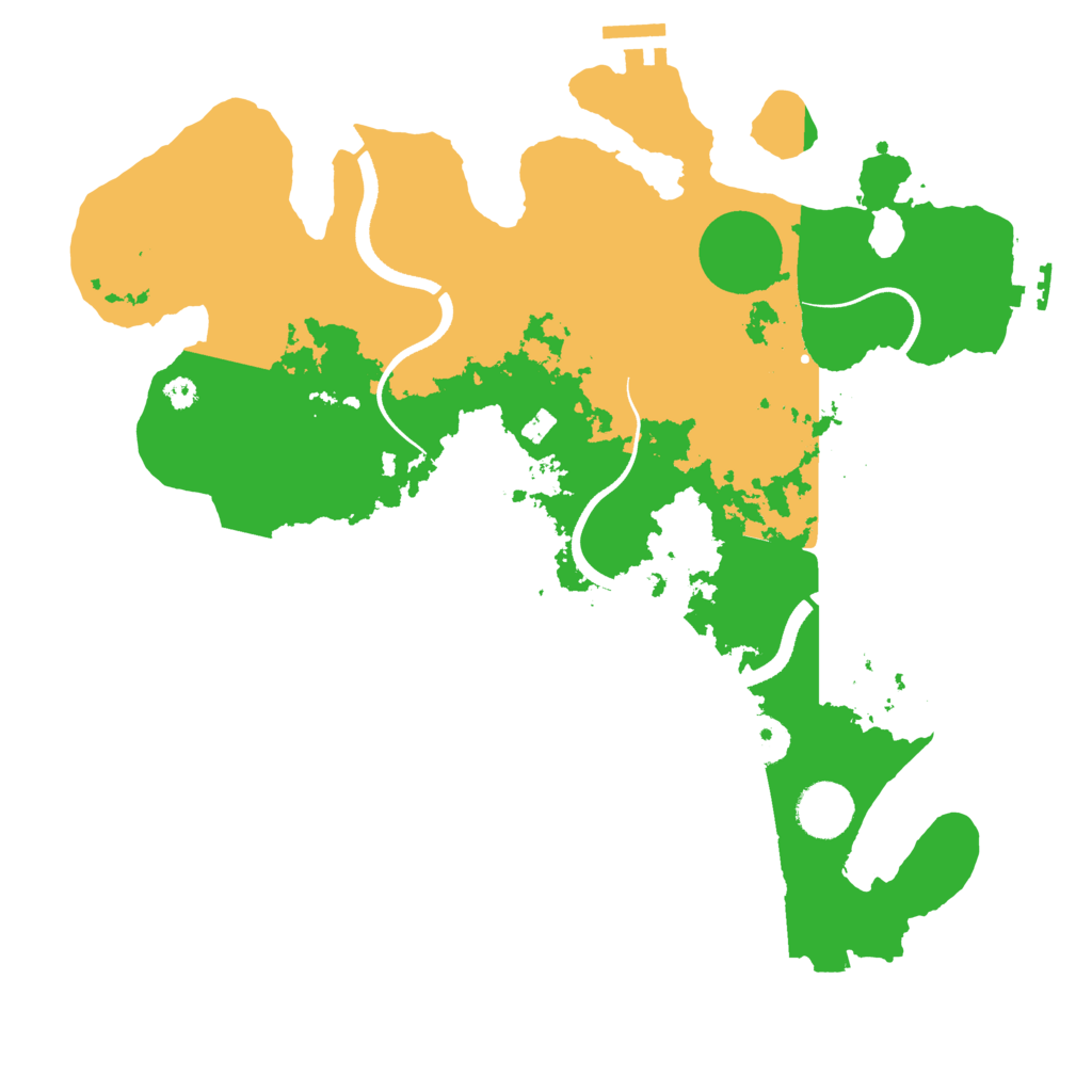 Biome Rust Map: Procedural Map, Size: 3500, Seed: 772144747