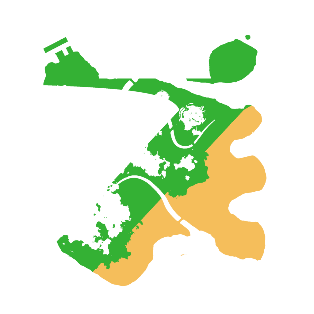Biome Rust Map: Procedural Map, Size: 2500, Seed: 439988767