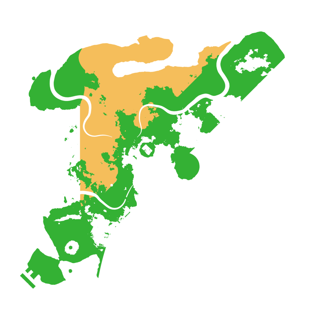Biome Rust Map: Procedural Map, Size: 3500, Seed: 888446633