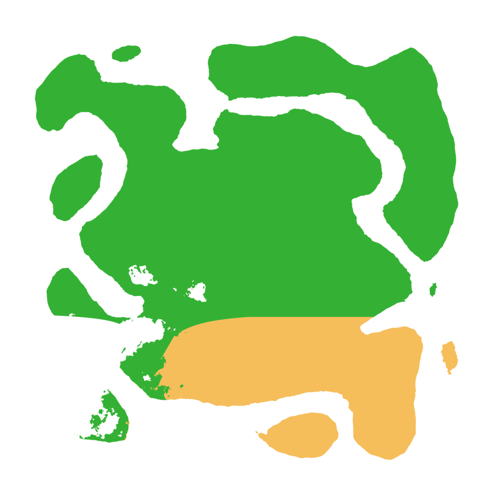 Biome Rust Map: Barren, Size: 3700, Seed: 1326631732