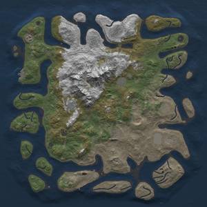 Thumbnail Rust Map: Procedural Map, Size: 5000, Seed: 9022021, 19 Monuments