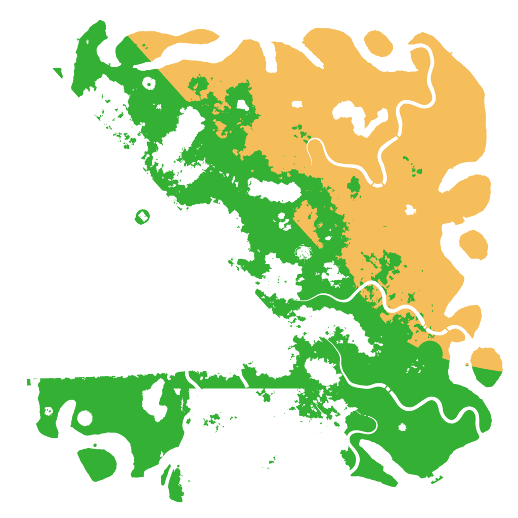 Biome Rust Map: Procedural Map, Size: 6000, Seed: 6809125