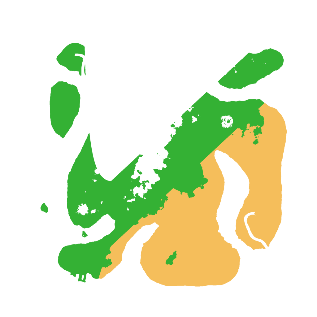 Biome Rust Map: Procedural Map, Size: 2600, Seed: 574260778