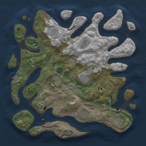 Thumbnail Rust Map: Procedural Map, Size: 4000, Seed: 1582440490, 19 Monuments