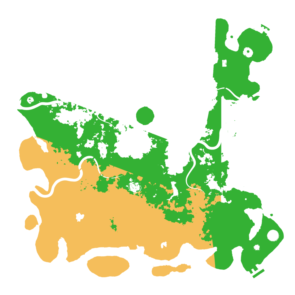 Biome Rust Map: Procedural Map, Size: 4500, Seed: 7581523