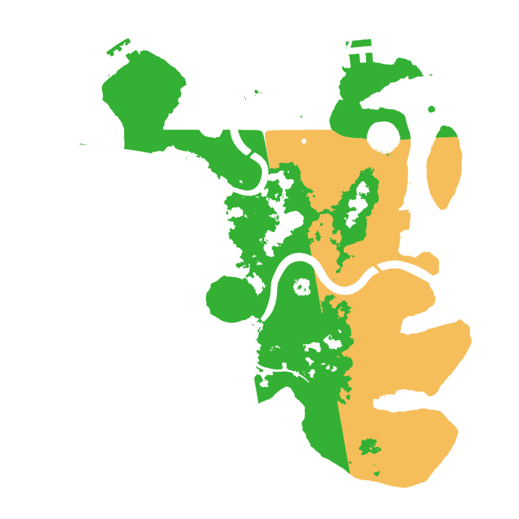 Biome Rust Map: Procedural Map, Size: 3000, Seed: 1057620058