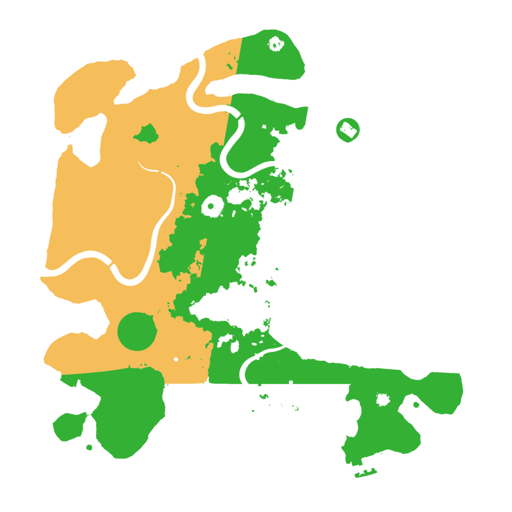 Biome Rust Map: Procedural Map, Size: 3500, Seed: 748353