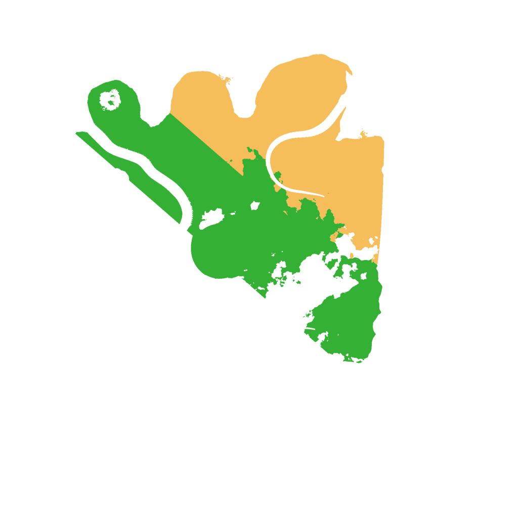 Biome Rust Map: Procedural Map, Size: 2500, Seed: 2346745