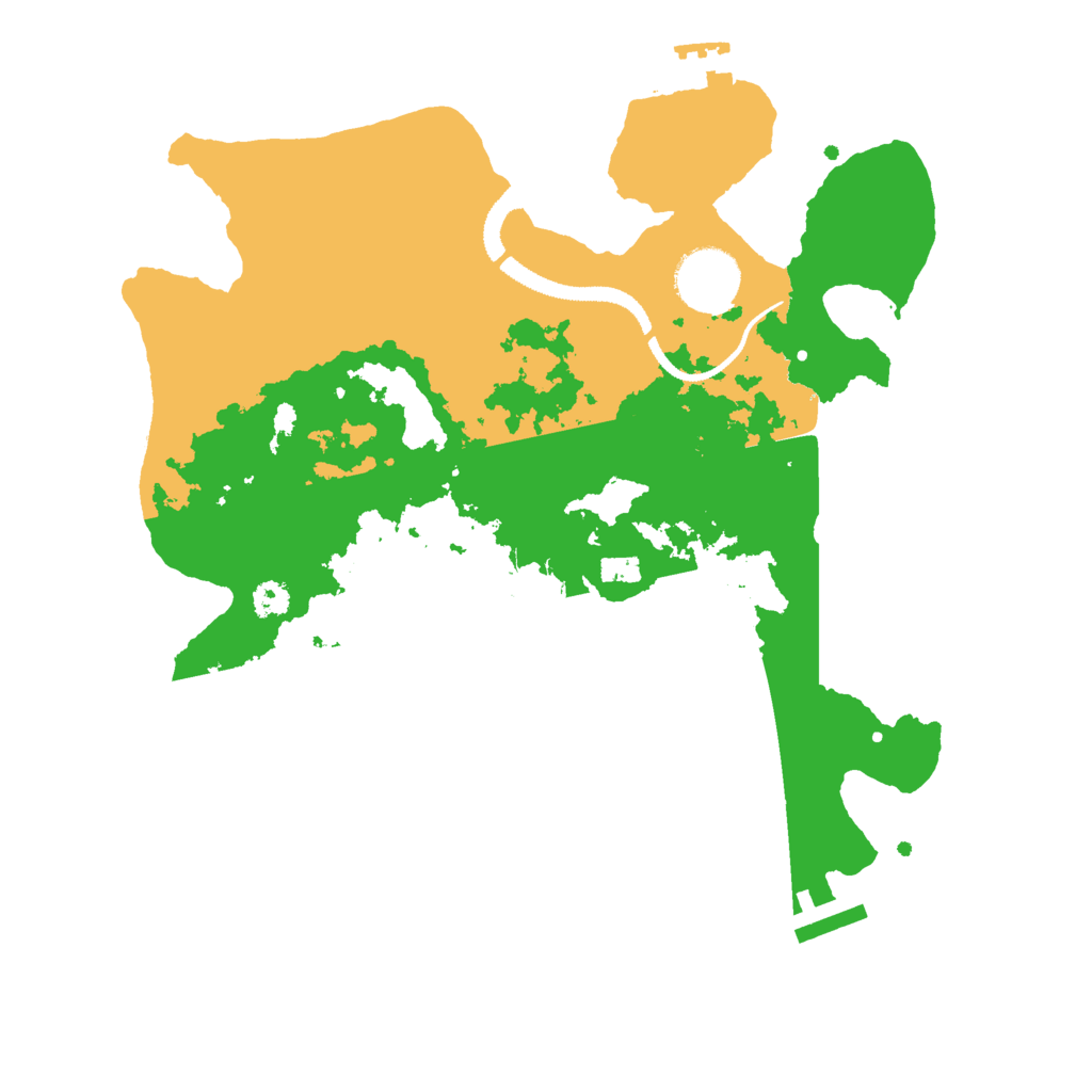 Biome Rust Map: Procedural Map, Size: 3000, Seed: 195789407