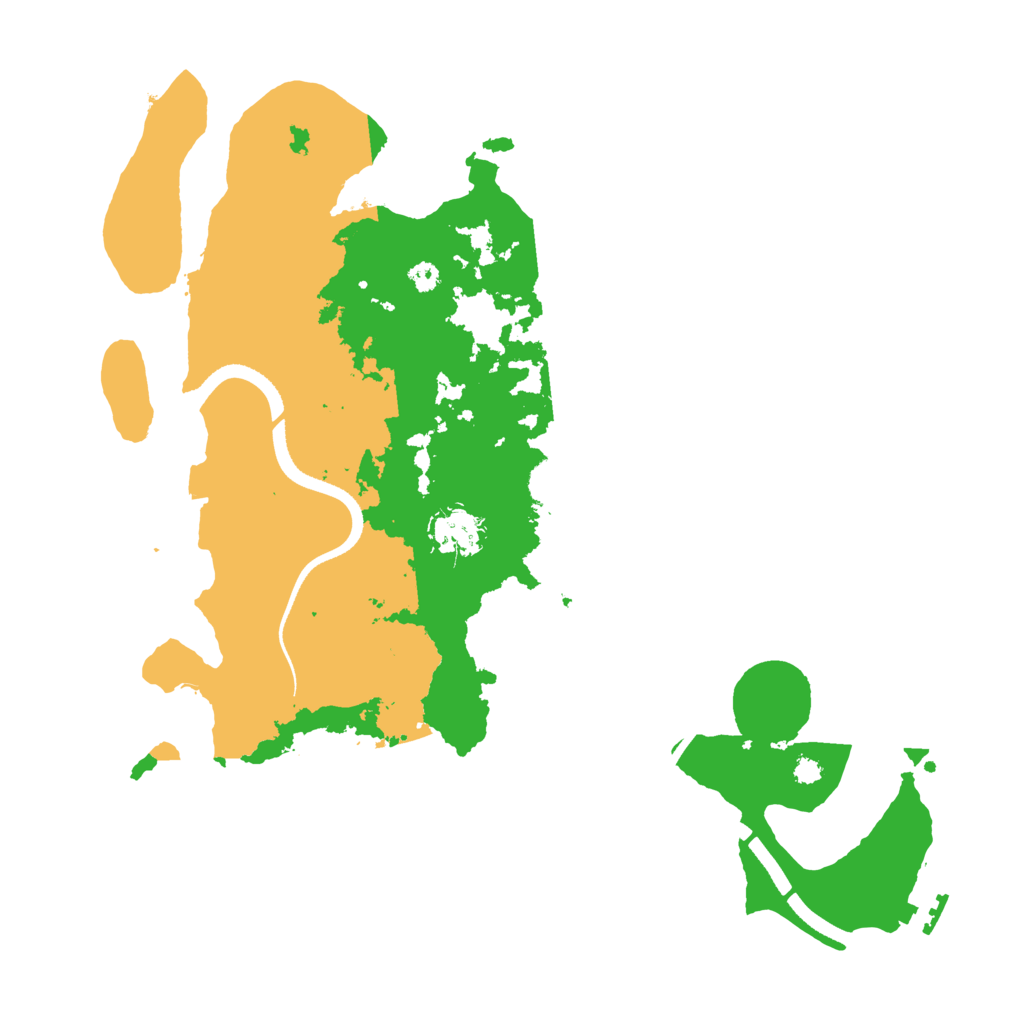 Biome Rust Map: Procedural Map, Size: 3500, Seed: 5277414
