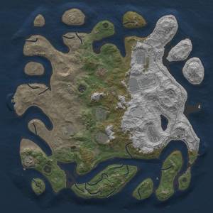 Thumbnail Rust Map: Procedural Map, Size: 4250, Seed: 1517499205, 19 Monuments