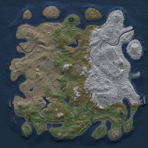 Thumbnail Rust Map: Procedural Map, Size: 4250, Seed: 1517499205, 16 Monuments