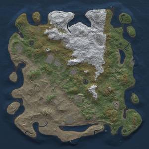 Thumbnail Rust Map: Procedural Map, Size: 4500, Seed: 730829354, 20 Monuments