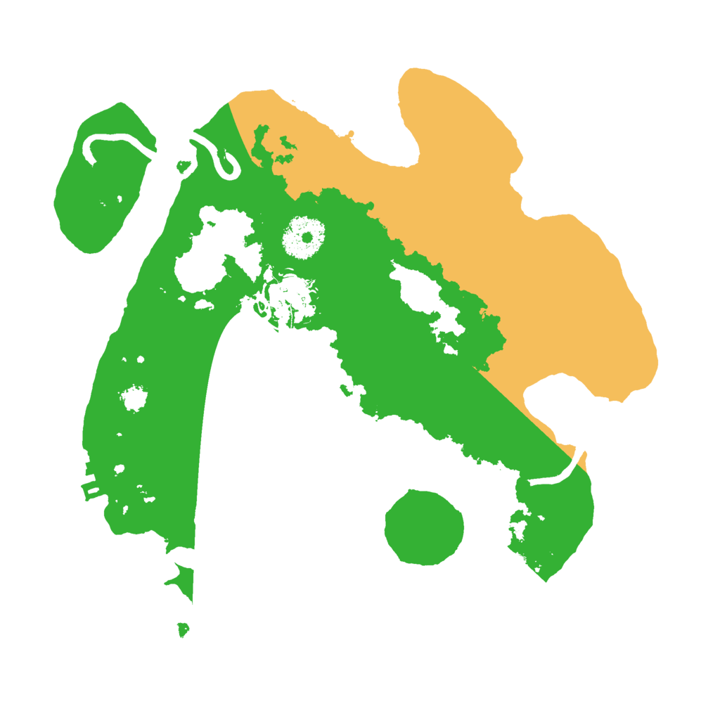 Biome Rust Map: Procedural Map, Size: 2600, Seed: 2081308639