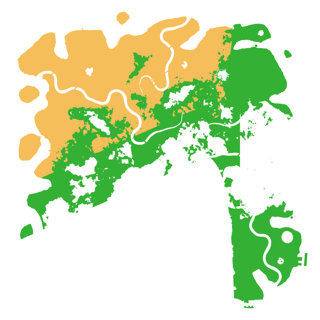 Biome Rust Map: Procedural Map, Size: 5000, Seed: 30