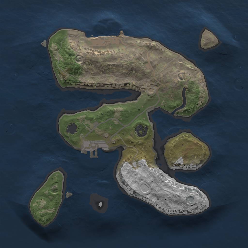 Rust Map: Procedural Map, Size: 2000, Seed: 1507, 7 Monuments