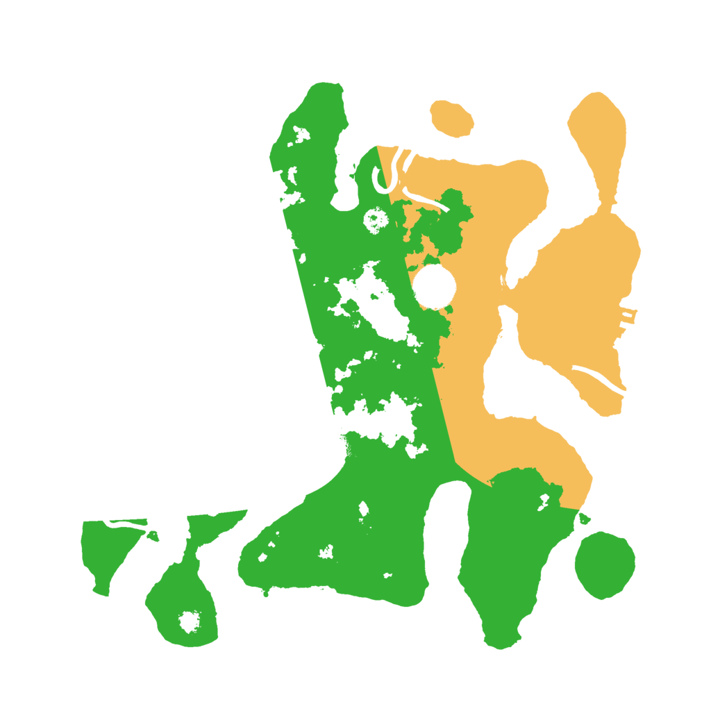 Biome Rust Map: Procedural Map, Size: 3000, Seed: 1971197797