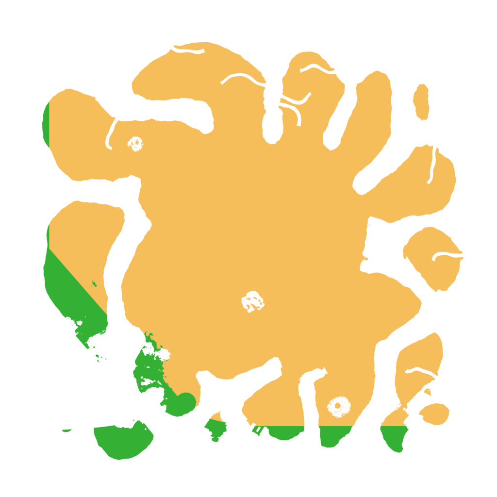 Biome Rust Map: Procedural Map, Size: 3500, Seed: 13721