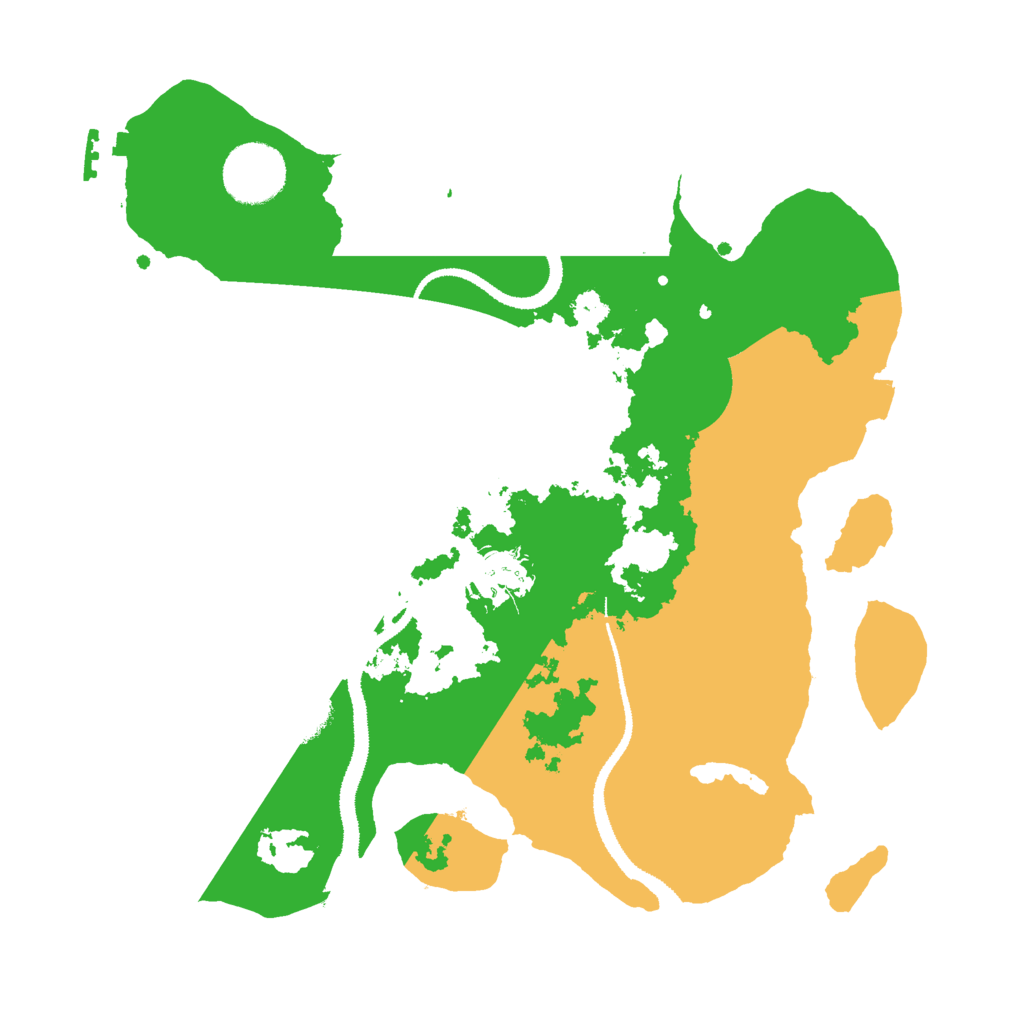 Biome Rust Map: Procedural Map, Size: 3000, Seed: 208598