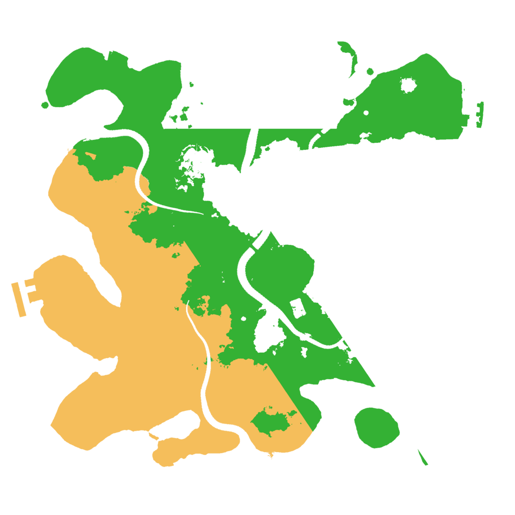 Biome Rust Map: Procedural Map, Size: 3000, Seed: 435845