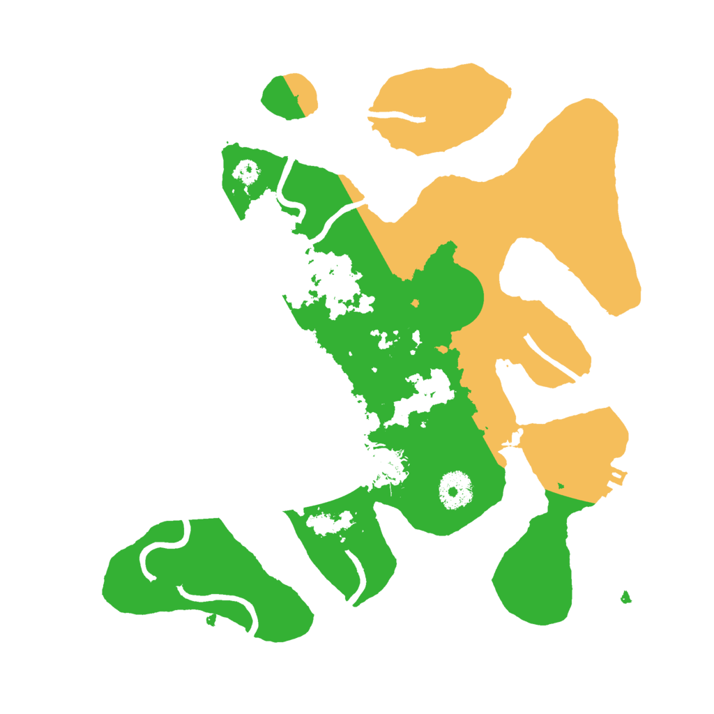 Biome Rust Map: Procedural Map, Size: 3000, Seed: 389992