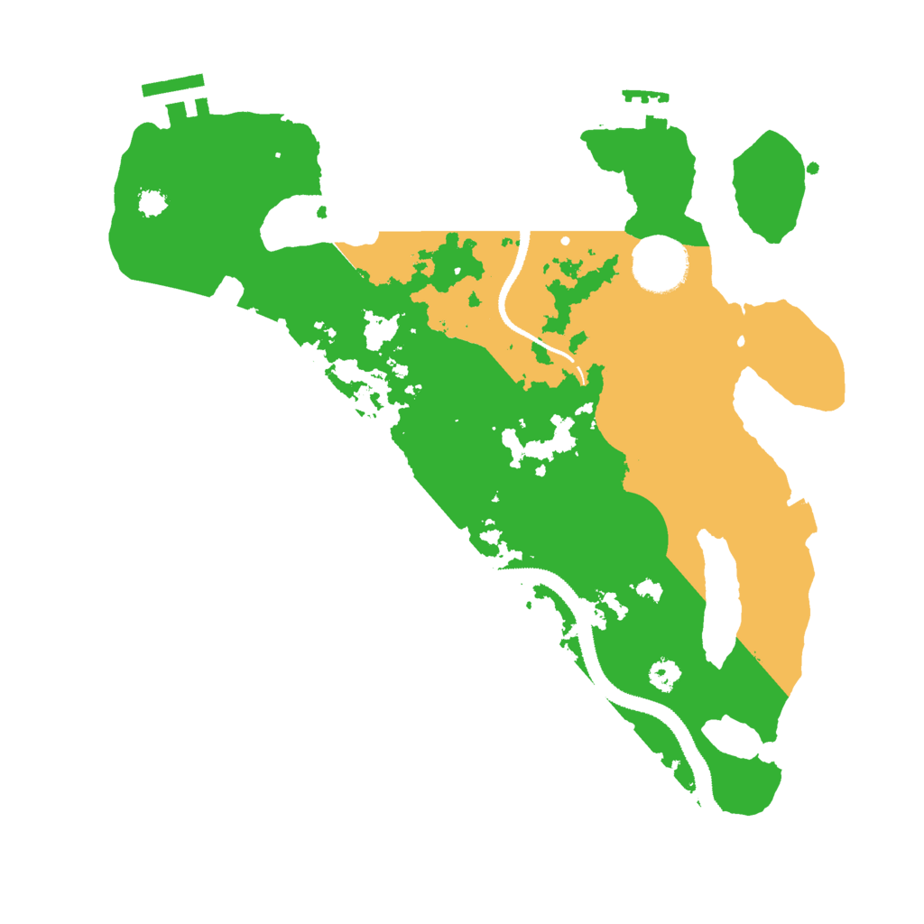 Biome Rust Map: Procedural Map, Size: 3000, Seed: 721532