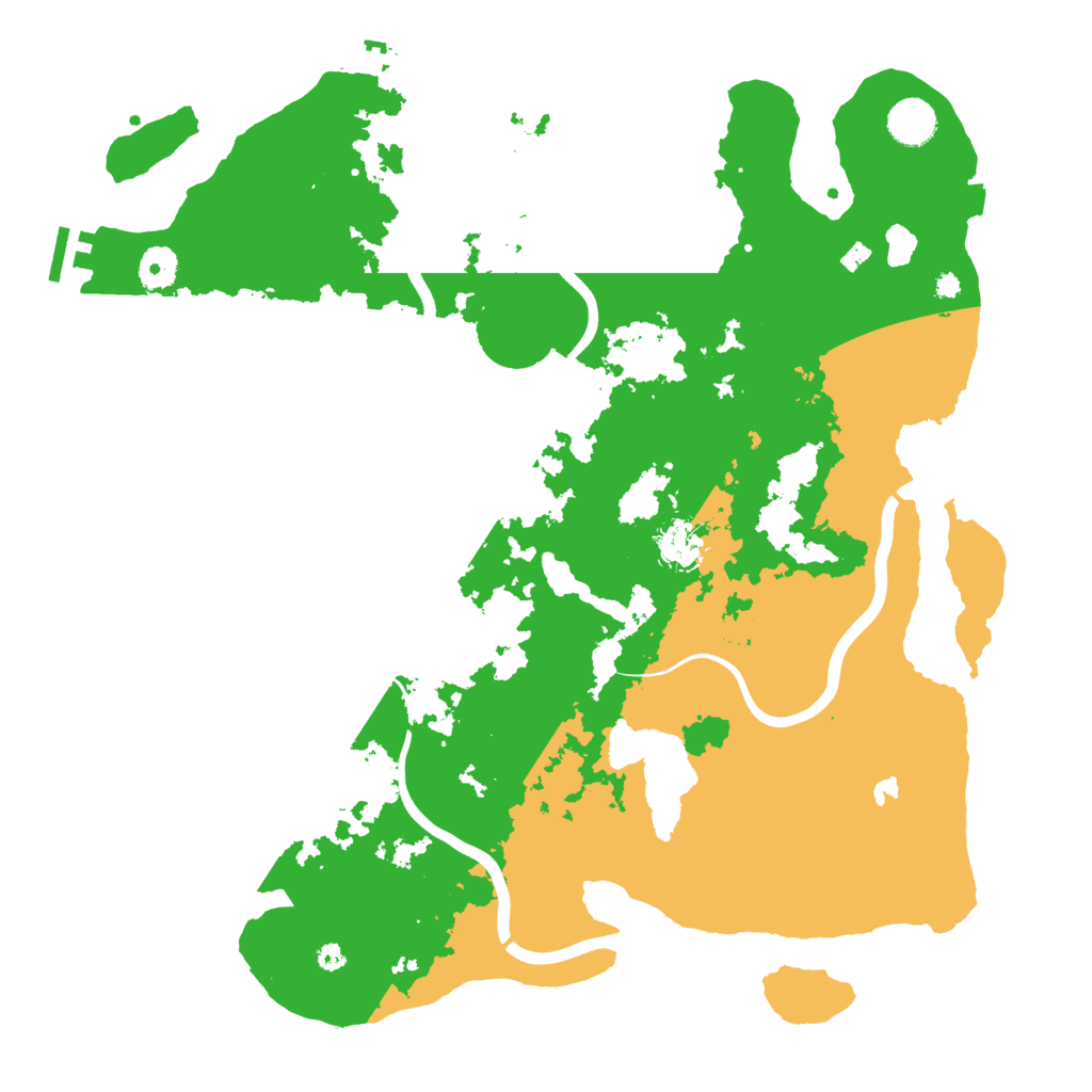 Biome Rust Map: Procedural Map, Size: 4000, Seed: 582555