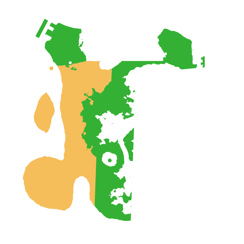 Biome Rust Map: Procedural Map, Size: 2500, Seed: 1684757530