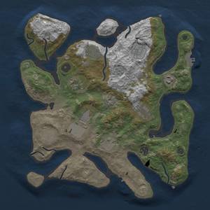 Thumbnail Rust Map: Procedural Map, Size: 3500, Seed: 1551143448, 18 Monuments