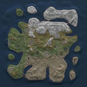 Thumbnail Rust Map: Procedural Map, Size: 4000, Seed: 228459219, 19 Monuments