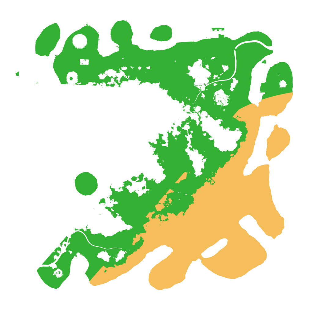 Biome Rust Map: Procedural Map, Size: 3800, Seed: 90609