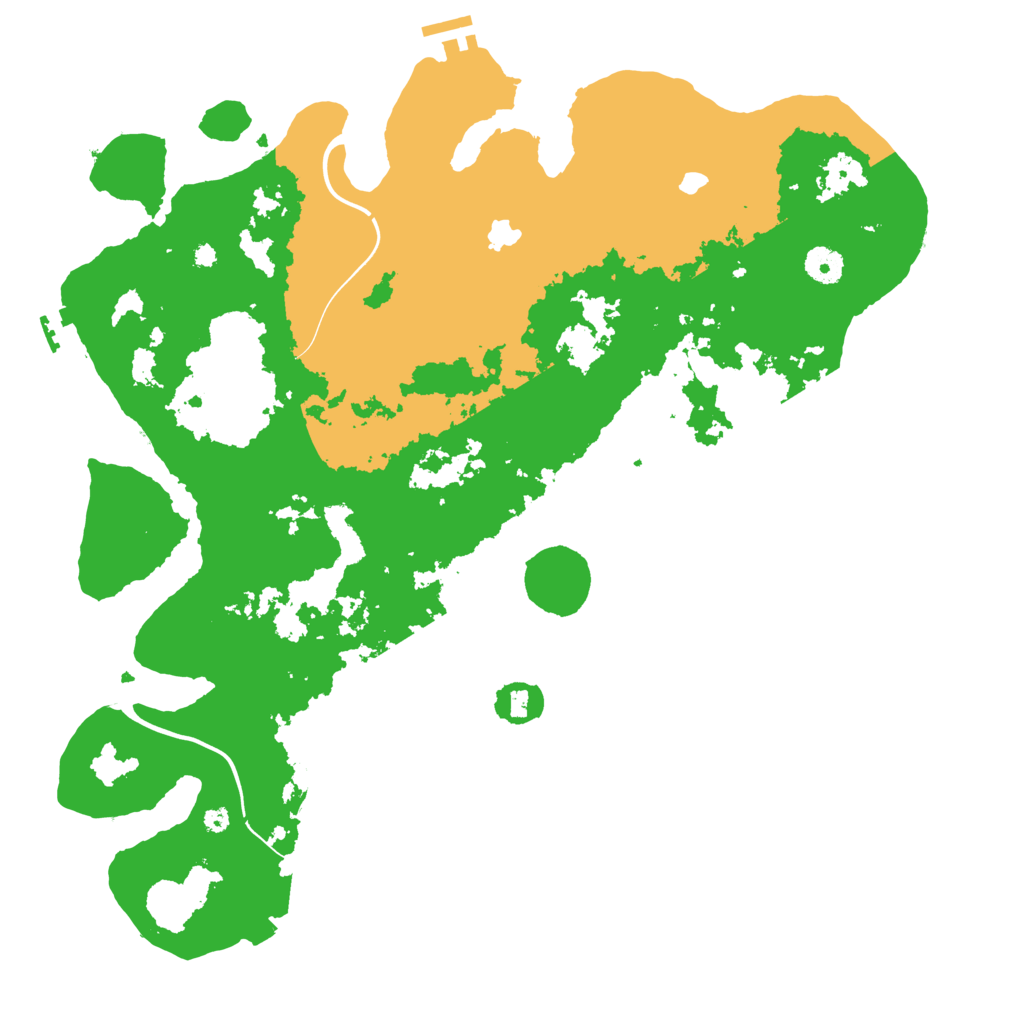 Biome Rust Map: Procedural Map, Size: 4096, Seed: 100609