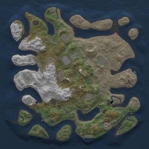 Thumbnail Rust Map: Procedural Map, Size: 4200, Seed: 1334622636, 19 Monuments