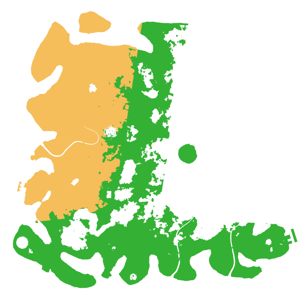 Biome Rust Map: Procedural Map, Size: 4500, Seed: 110609