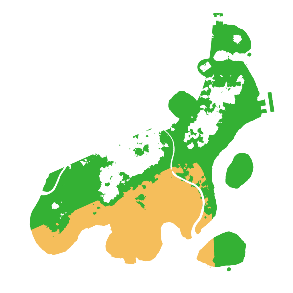 Biome Rust Map: Procedural Map, Size: 3000, Seed: 126516