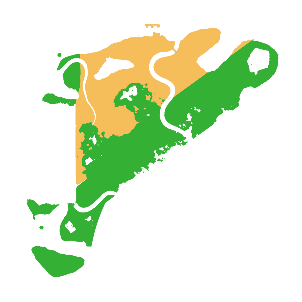 Biome Rust Map: Procedural Map, Size: 3000, Seed: 523104