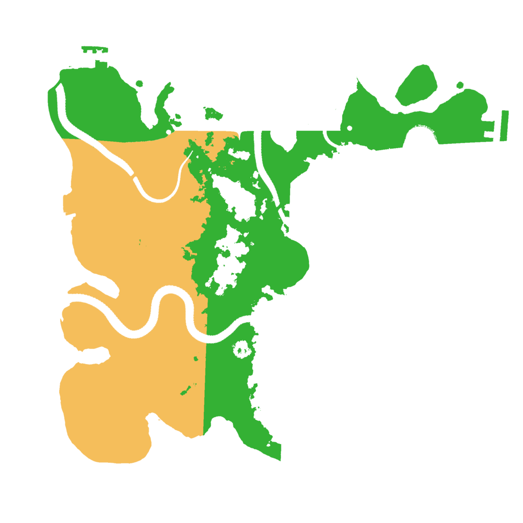 Biome Rust Map: Procedural Map, Size: 3000, Seed: 904640