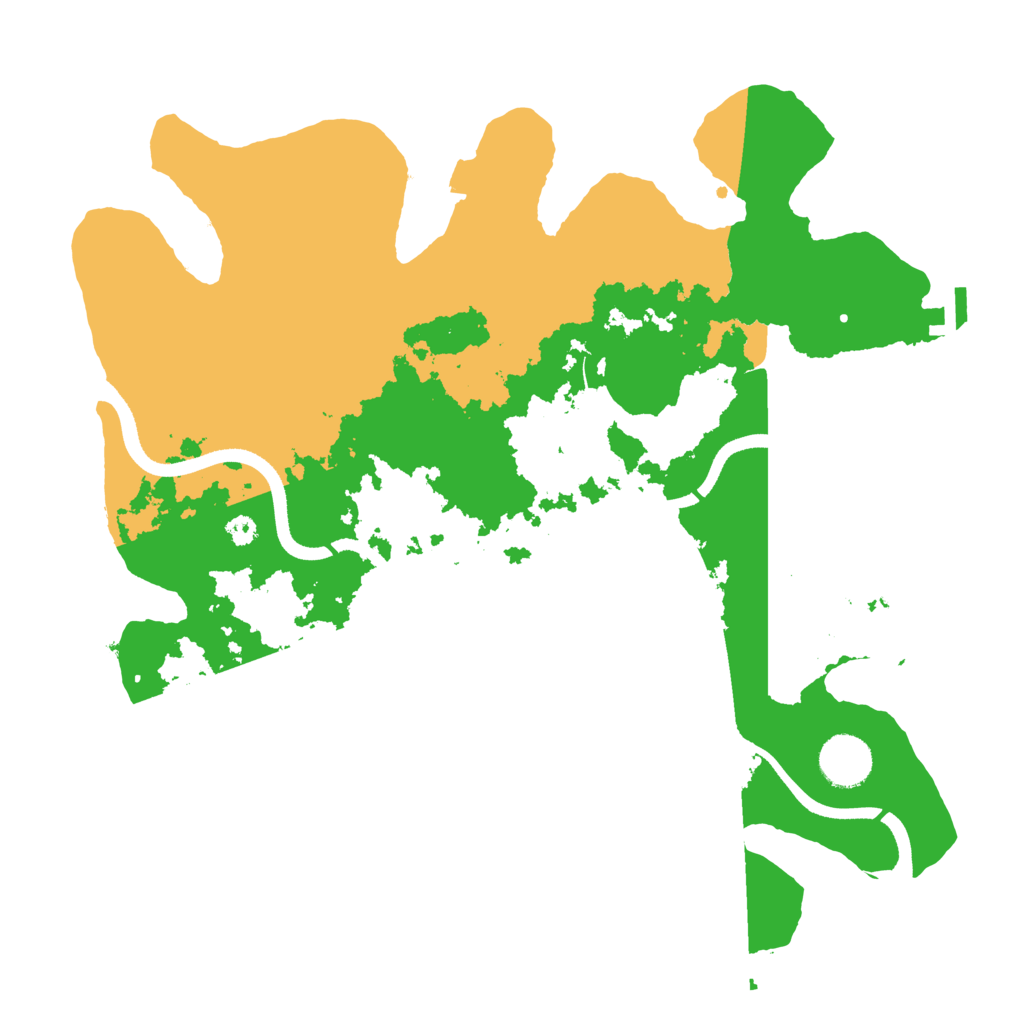 Biome Rust Map: Procedural Map, Size: 3500, Seed: 961190952
