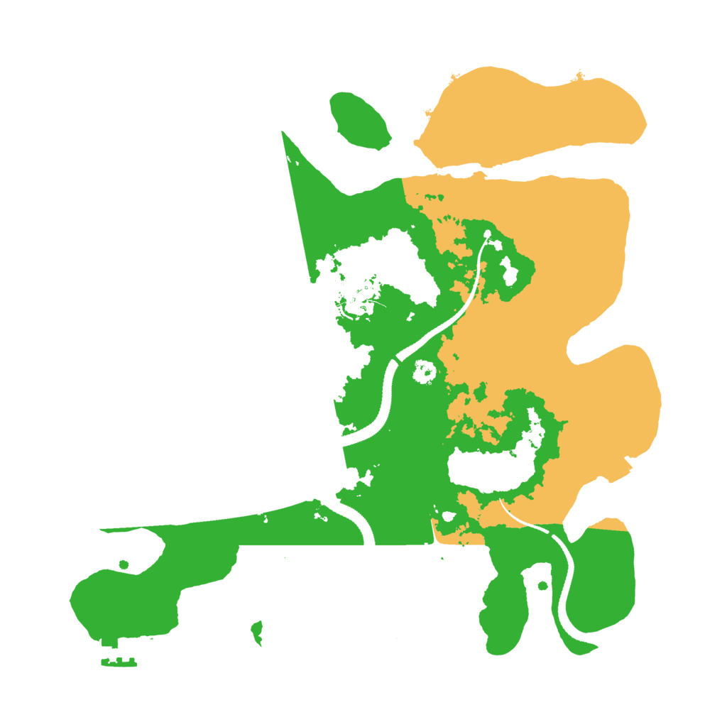 Biome Rust Map: Procedural Map, Size: 3100, Seed: 23234234