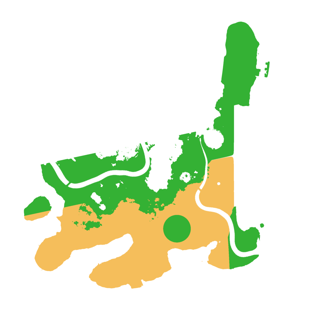 Biome Rust Map: Procedural Map, Size: 3000, Seed: 830392708