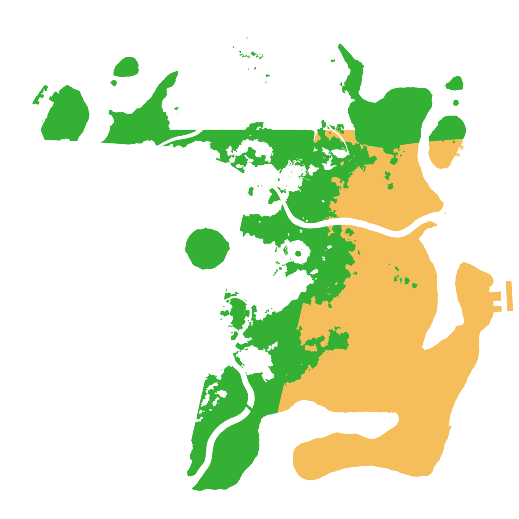 Biome Rust Map: Procedural Map, Size: 3500, Seed: 390729950