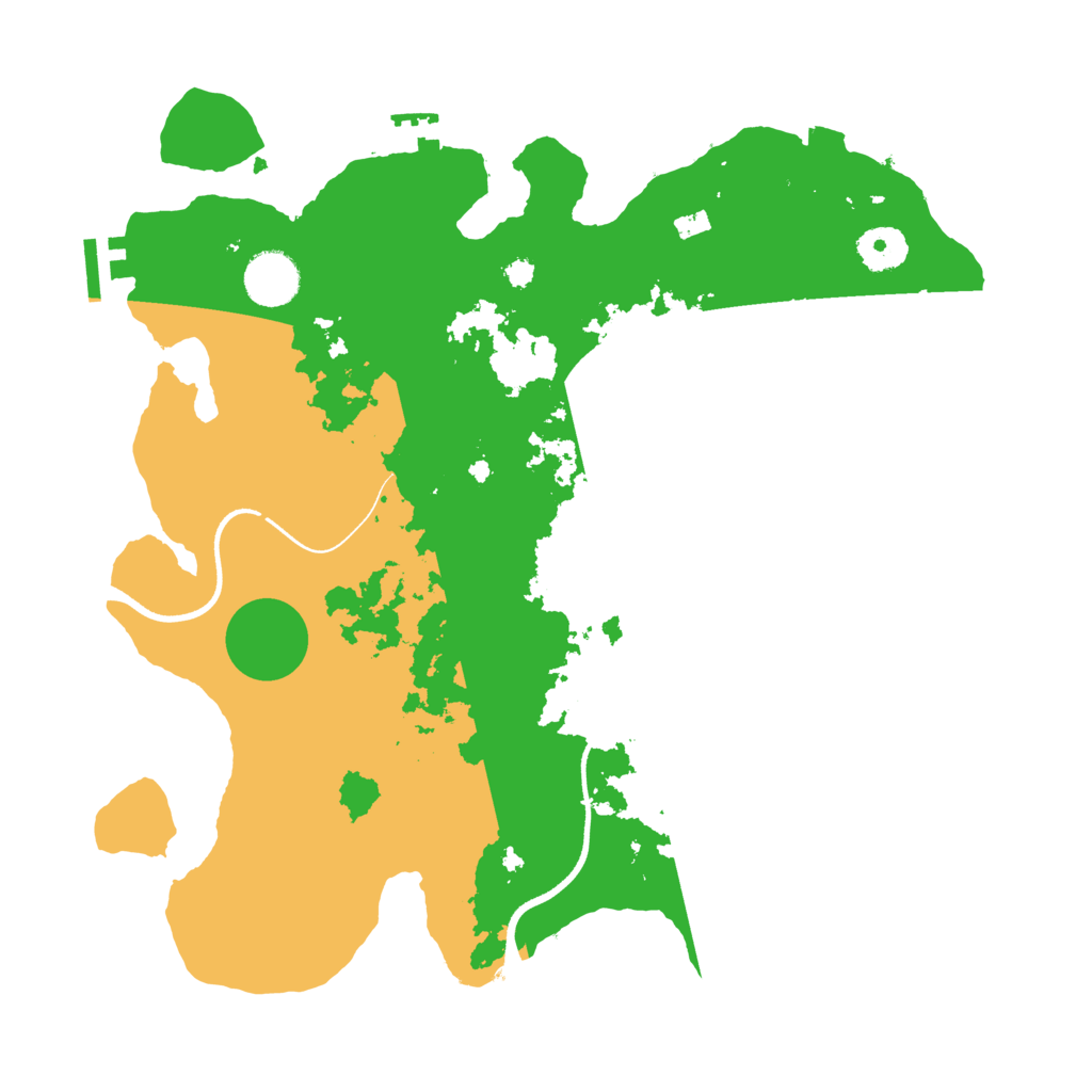 Biome Rust Map: Procedural Map, Size: 3500, Seed: 84187724