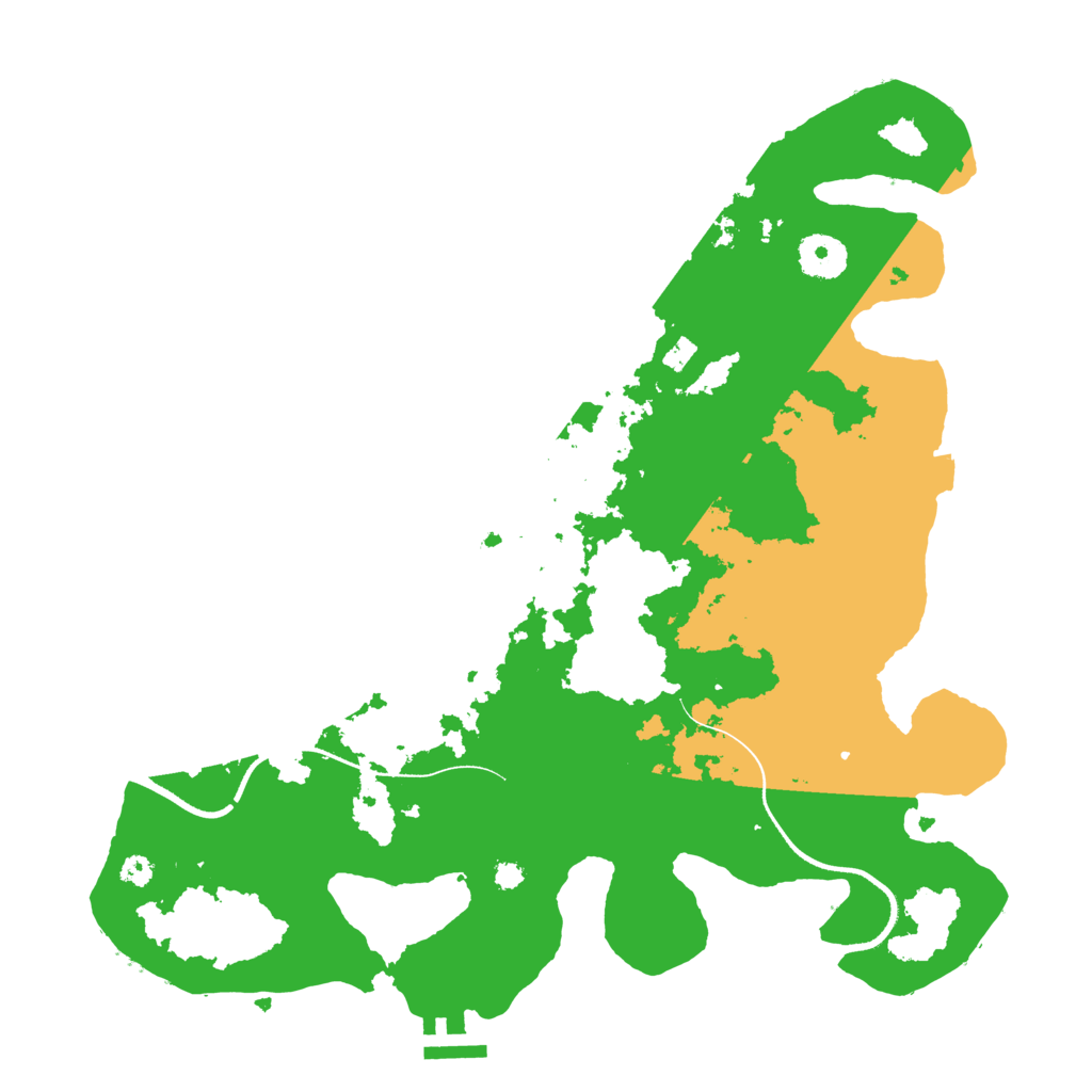 Biome Rust Map: Procedural Map, Size: 3500, Seed: 53244337