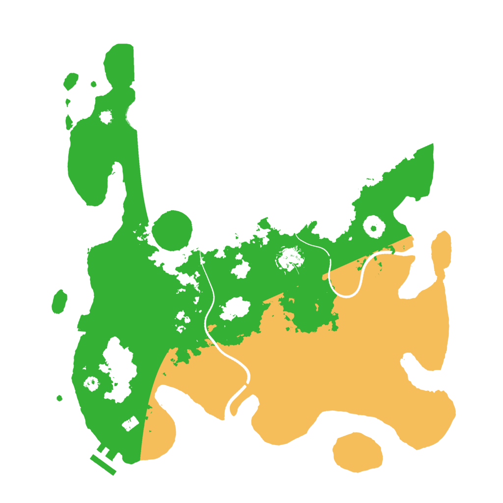 Biome Rust Map: Procedural Map, Size: 3500, Seed: 1244517541