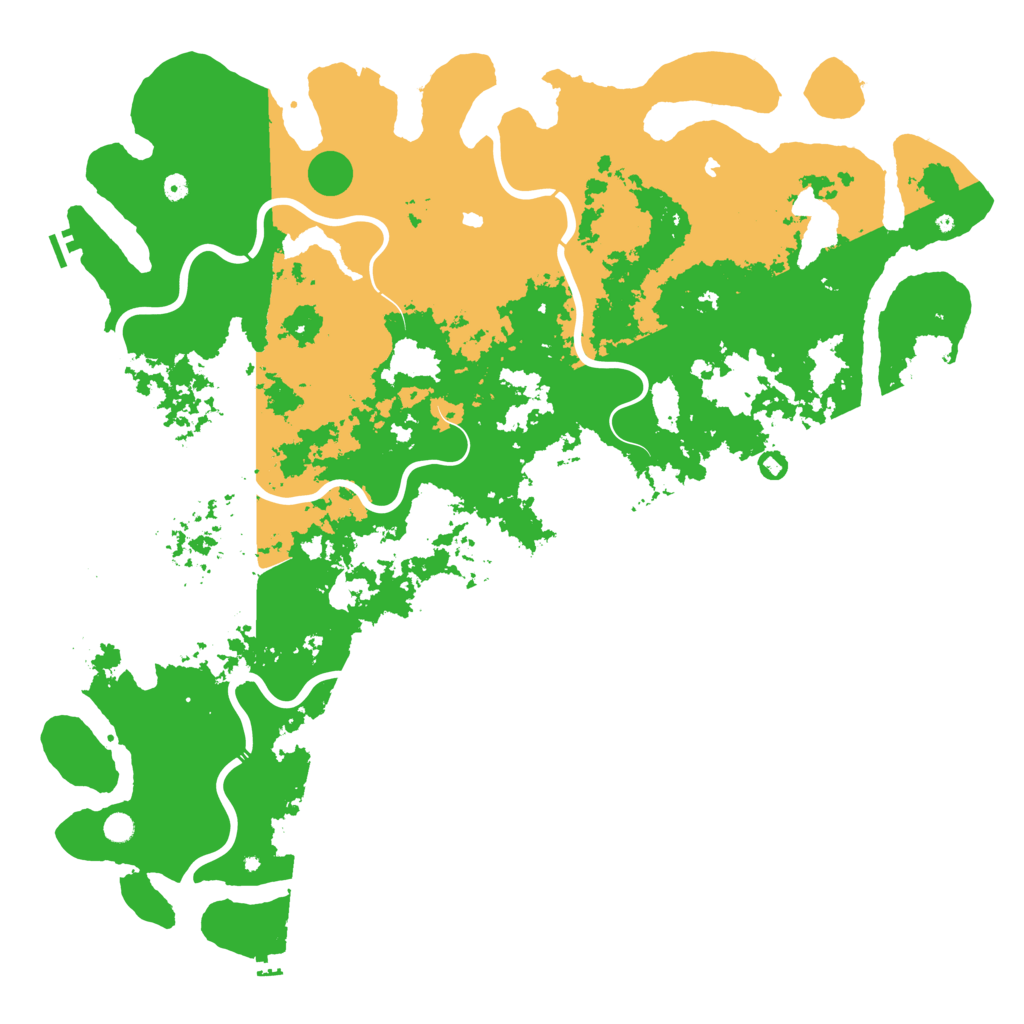 Biome Rust Map: Procedural Map, Size: 6000, Seed: 986754388