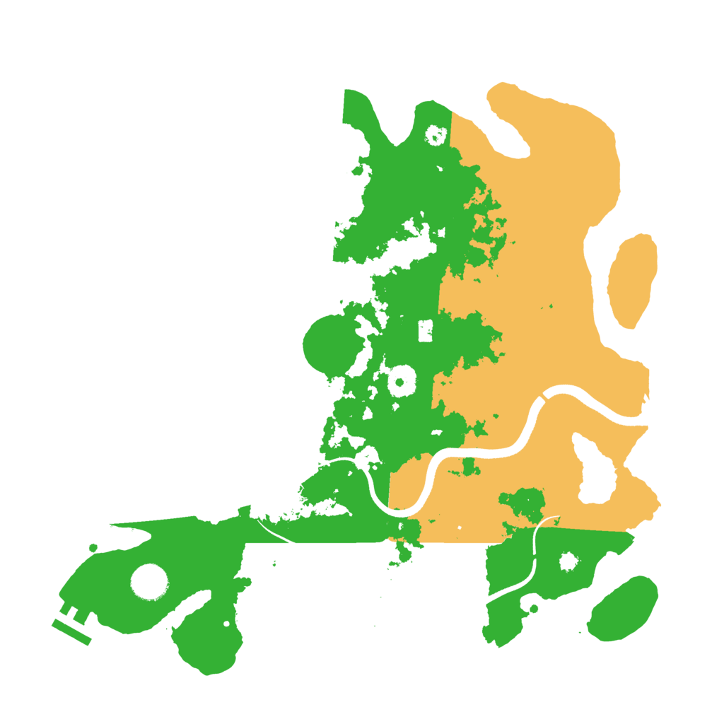 Biome Rust Map: Procedural Map, Size: 3500, Seed: 651931902