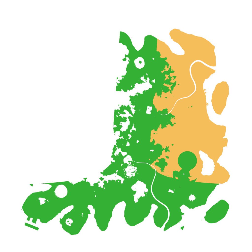 Biome Rust Map: Procedural Map, Size: 3500, Seed: 651931902