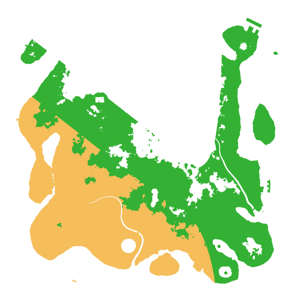 Biome Rust Map: Procedural Map, Size: 3700, Seed: 100683166